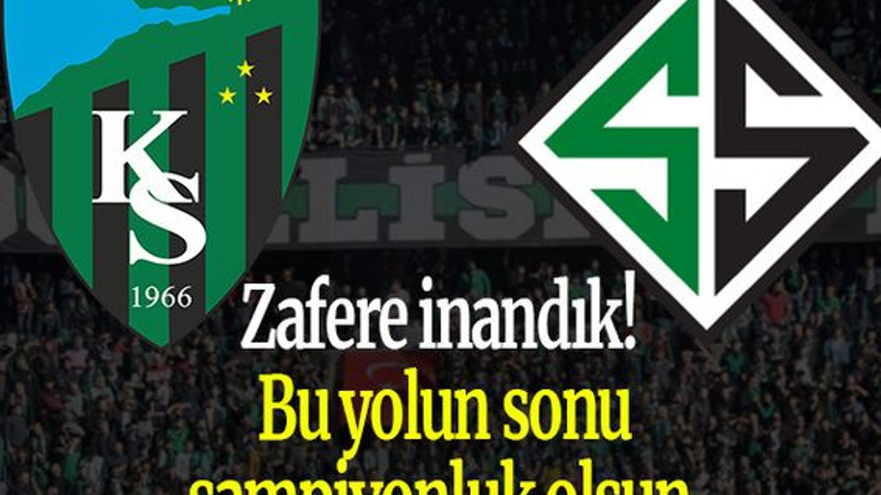 Zafere inandık! Bu yolun sonu şampiyonluk olsun